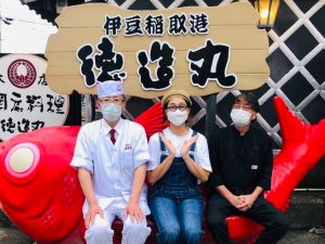 テレビ取材 フジテレビ ノンストップ 伊豆稲取徳造丸本店の金目鯛料理